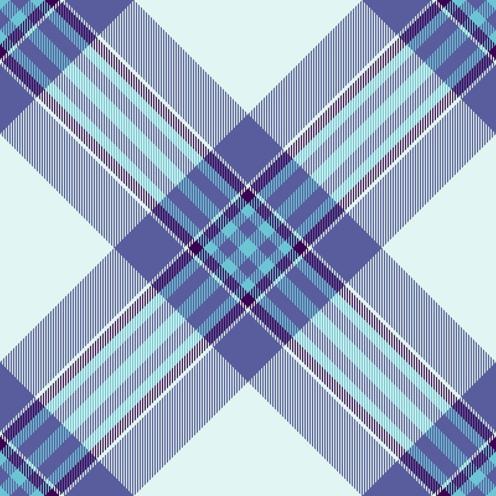 Covering tartan fabric, vertical textile background plaid. Sample texture check pattern seamless in light and blue colors. vector