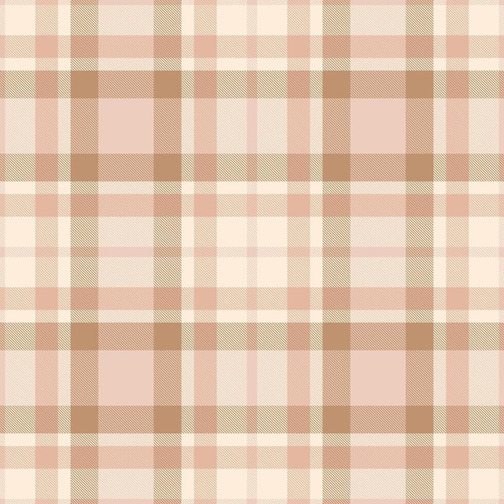 Elegant blush pink and beige plaid pattern. Perfect for textile design, backgrounds, and website design. This subtle, sophisticated texture evokes feelings of warmth and calmness. vector