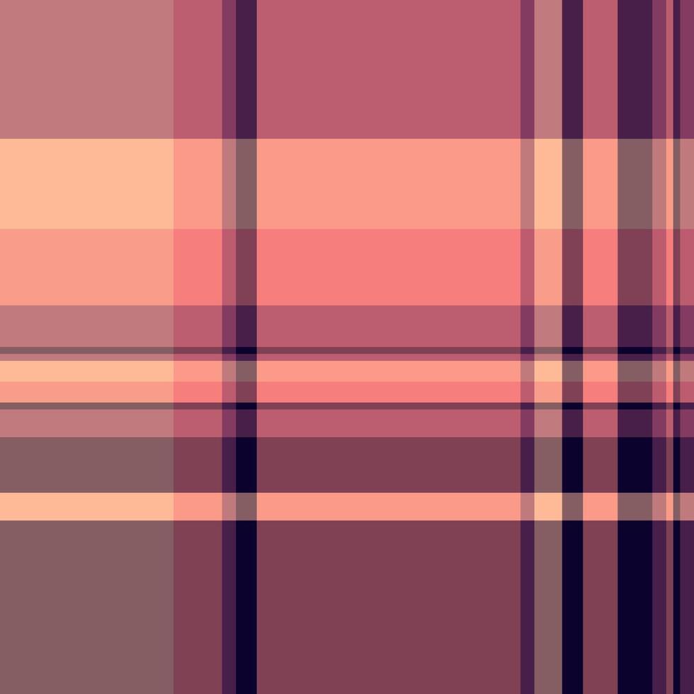 Striped pattern plaid fabric, checker textile seamless . Event tartan check texture background in red and dark colors. vector
