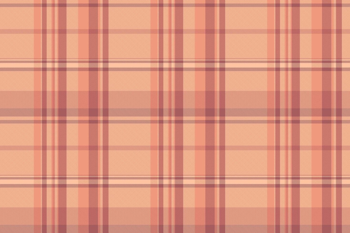 Canvas texture pattern tartan, layer plaid seamless fabric. Inspiration textile check background in red and orange colors. vector