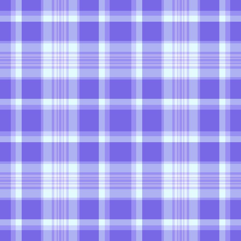 Advertising texture tartan pattern, custom fabric seamless. Mosaic plaid background check textile in light and indigo colors. vector