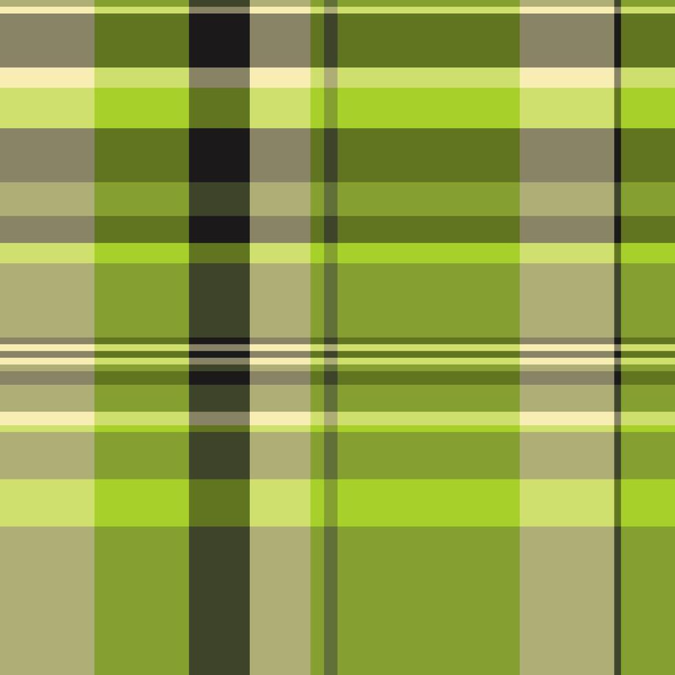 Apparel texture plaid pattern, contemporary tartan seamless textile. Surface fabric background check in lime and pastel colors. vector