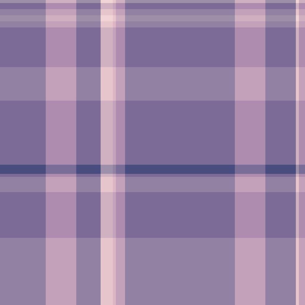 Graphical check fabric tartan, old textile seamless texture. Design plaid background pattern in pastel and light colors. vector