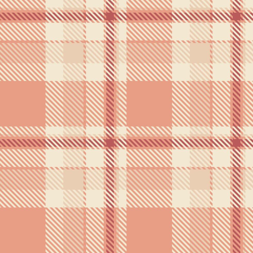 No people textile texture plaid, deluxe seamless background check. Hanukkah fabric tartan pattern in light and orange colors. vector