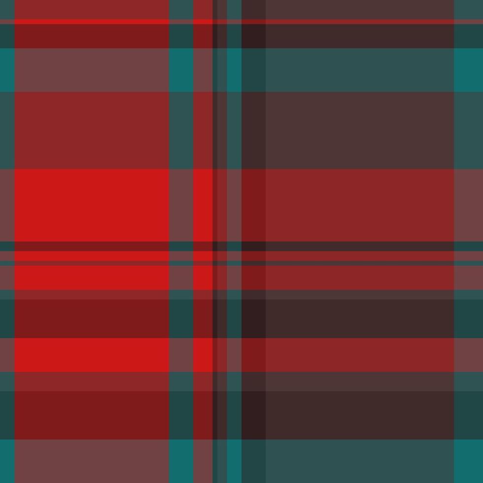 Scrapbook background seamless, panjabi tartan fabric textile. Dogtooth check texture plaid pattern in red and dark colors. vector