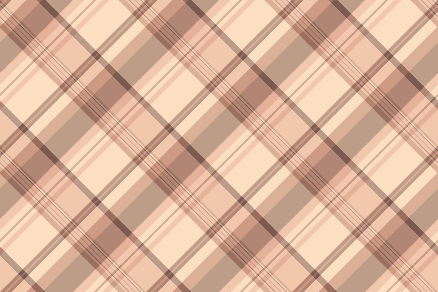 Bold background textile tartan, baby fabric pattern plaid. Basic seamless check texture in orange and light colors. vector