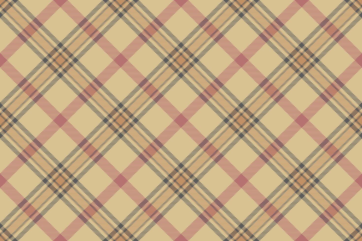 Menu fabric check seamless, tape tartan texture. Simplicity plaid pattern textile background in amber and grey colors. vector