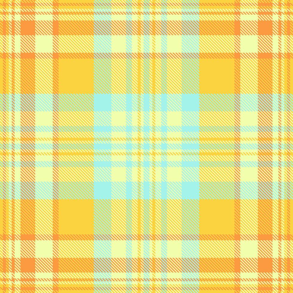 Wear fabric plaid texture, floor textile seamless background. Cosy tartan pattern check in lime and yellow colors. vector
