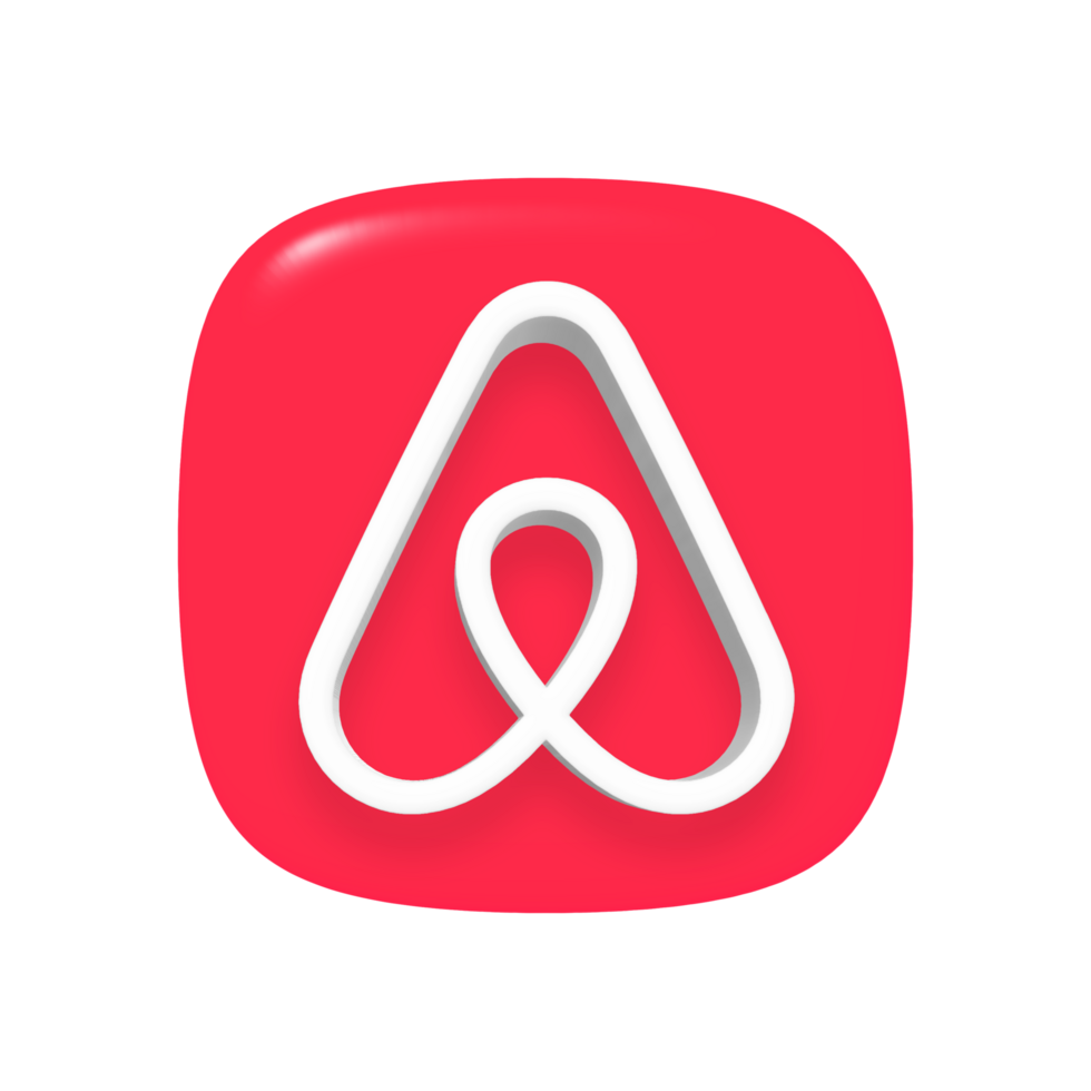 Airbnb app icon on transparent background png
