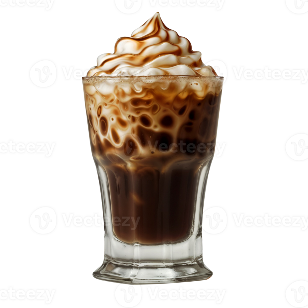 Refreshing Cold Coffee on a transparent background png