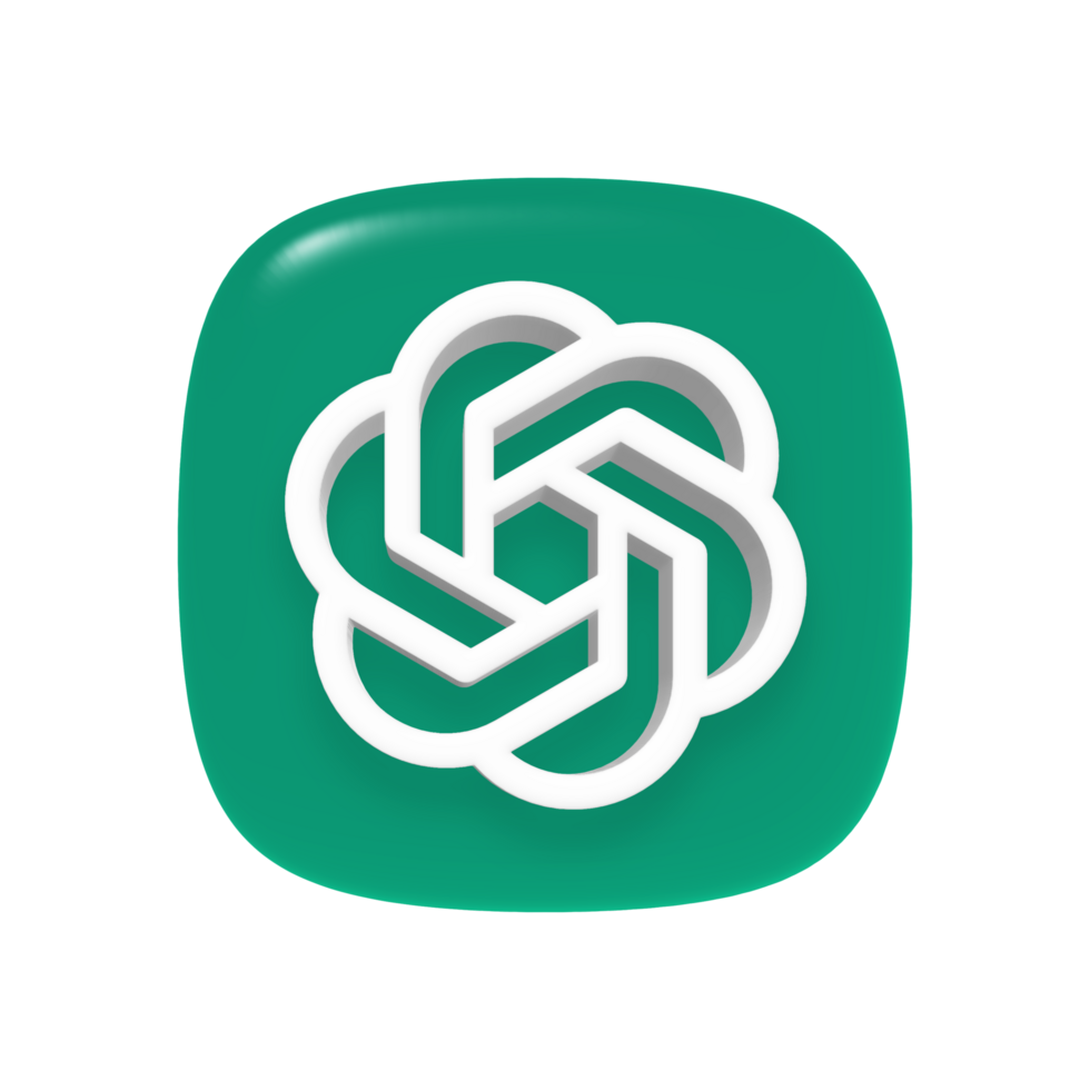 ChatGPT logo on transparent background png