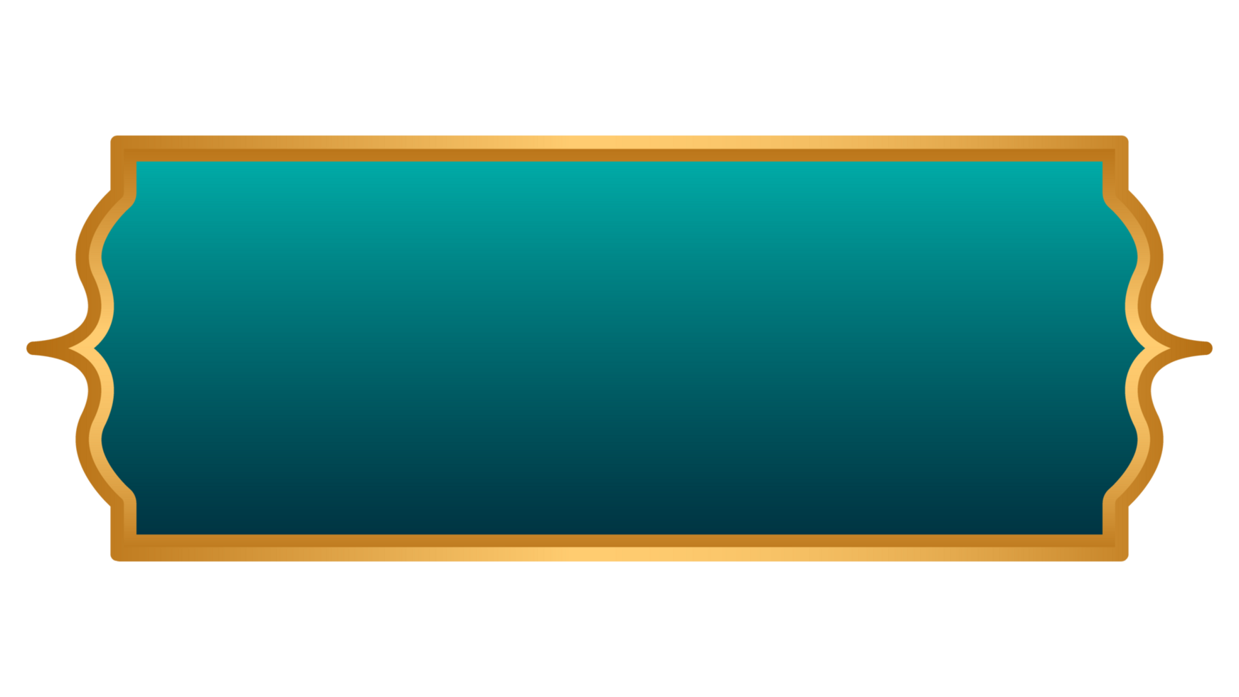 luxury blue color golden arabic islamic banner title frame text box border transparent background png