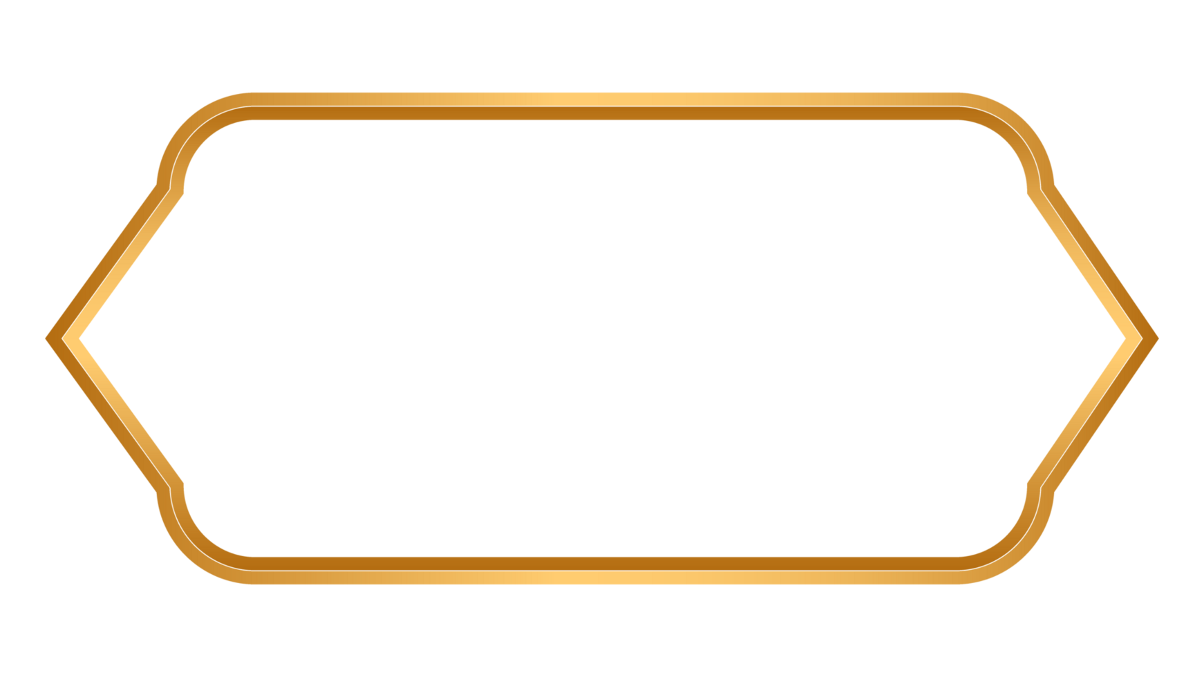 Islamic black text box and golden border design png