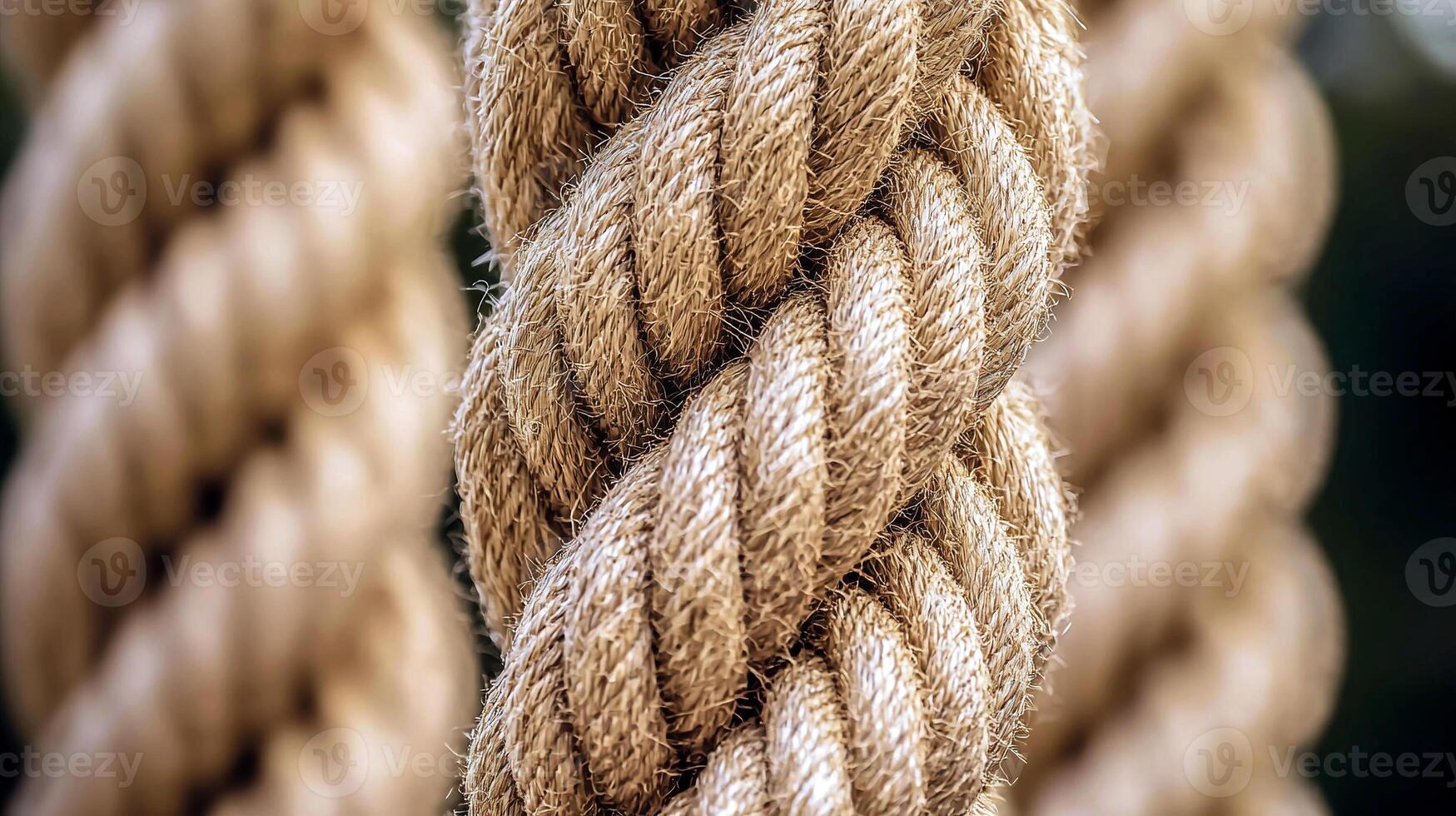 Close-Up of Thick Rope Texture photo