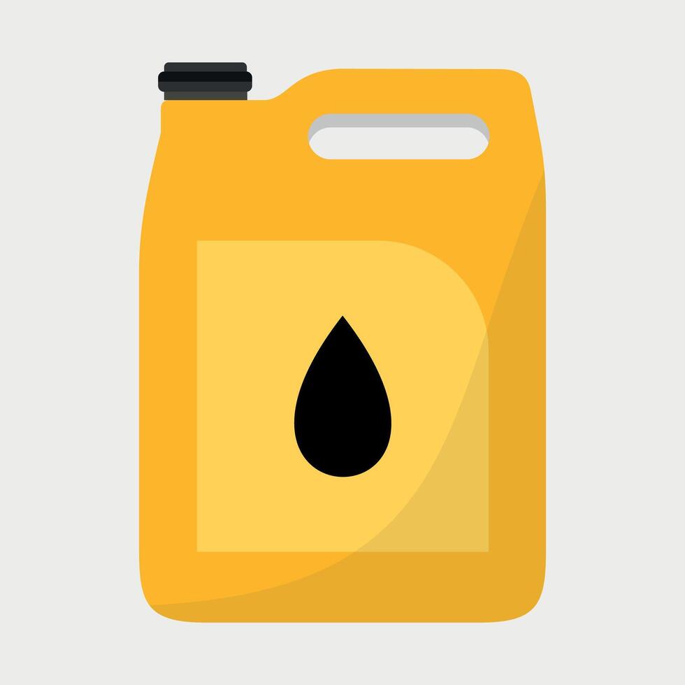 colored icon of canister for machine oil on white background vector
