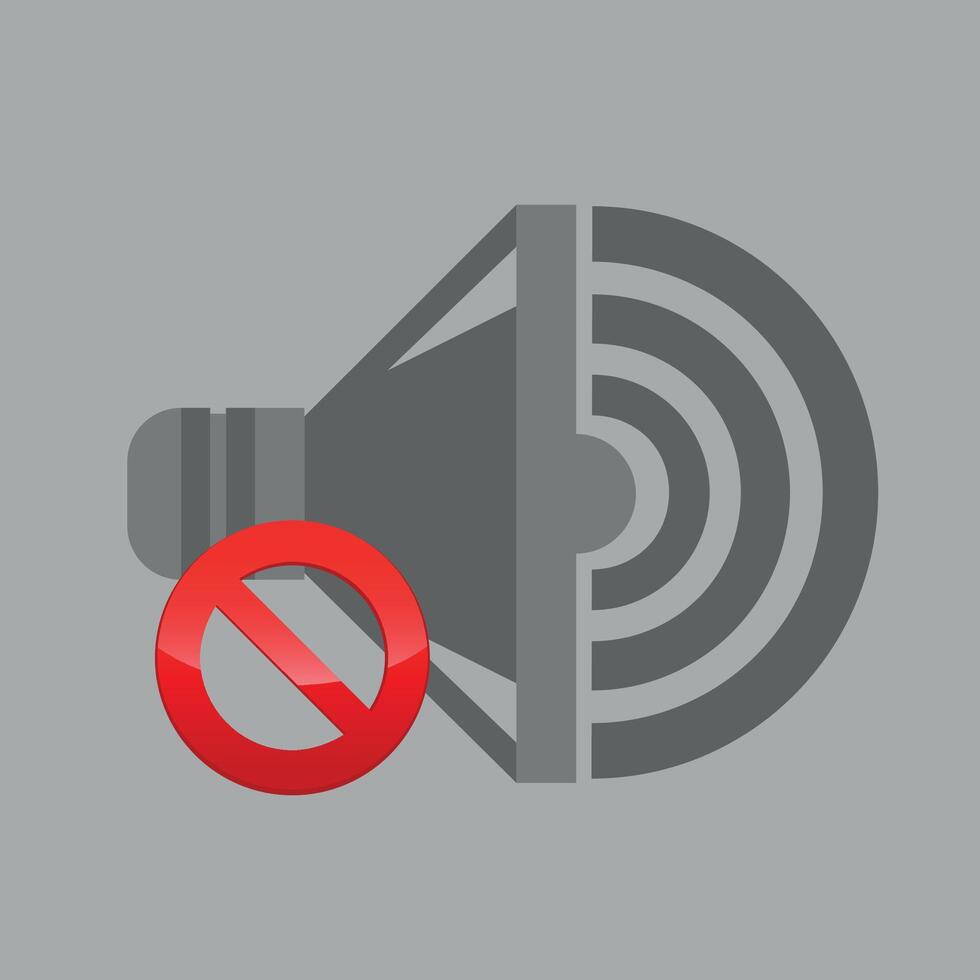 color speaker no sound icon on white background vector