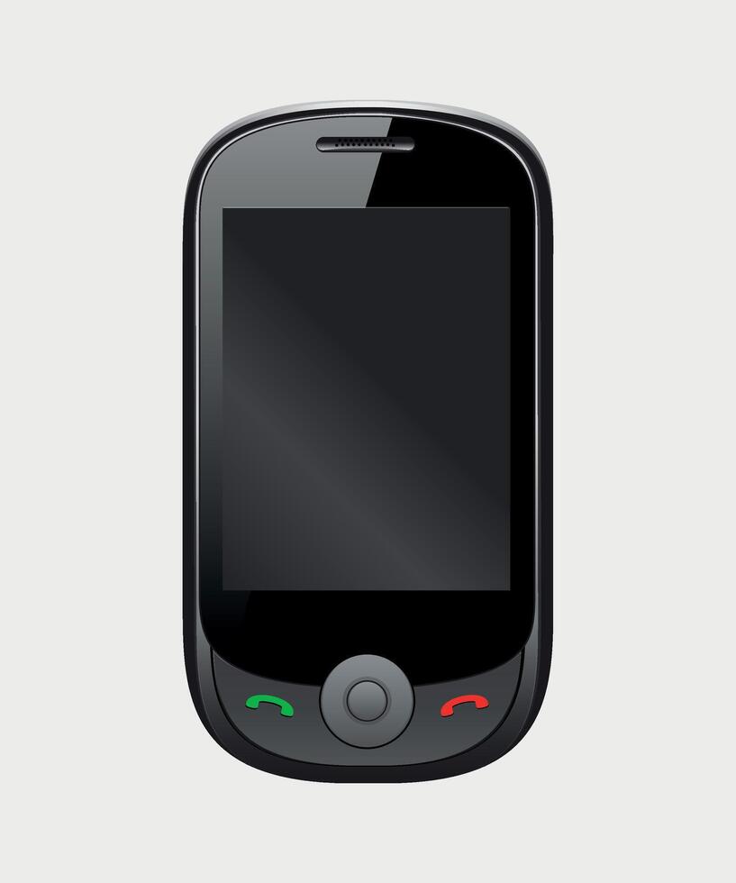 colored smartphone icon on white background vector
