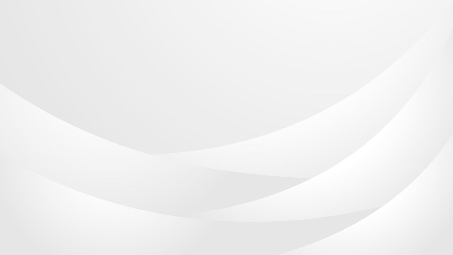 Abstract White Background with Smooth Curves and Simple Design vector