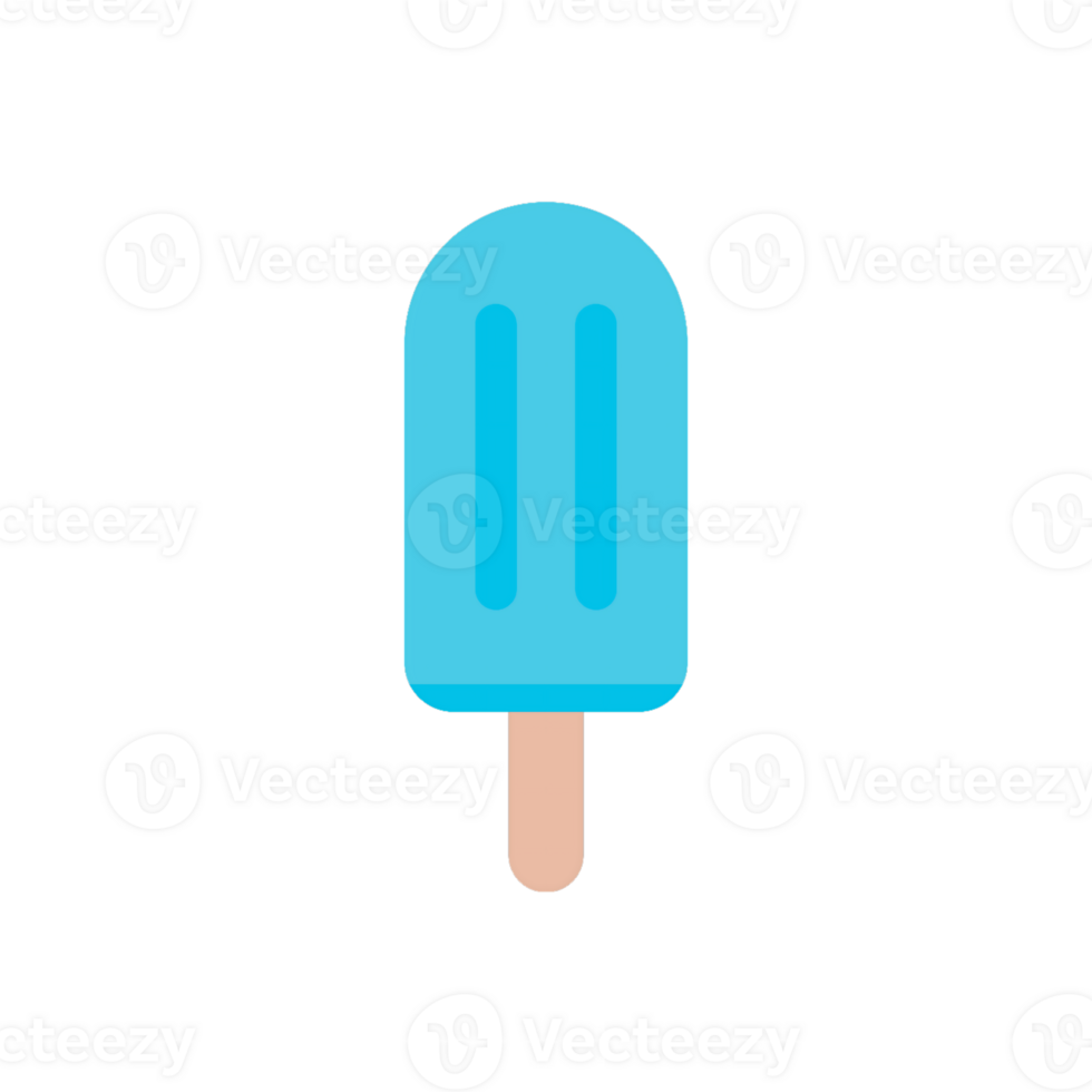 blue Ice cream icon on transparent background png