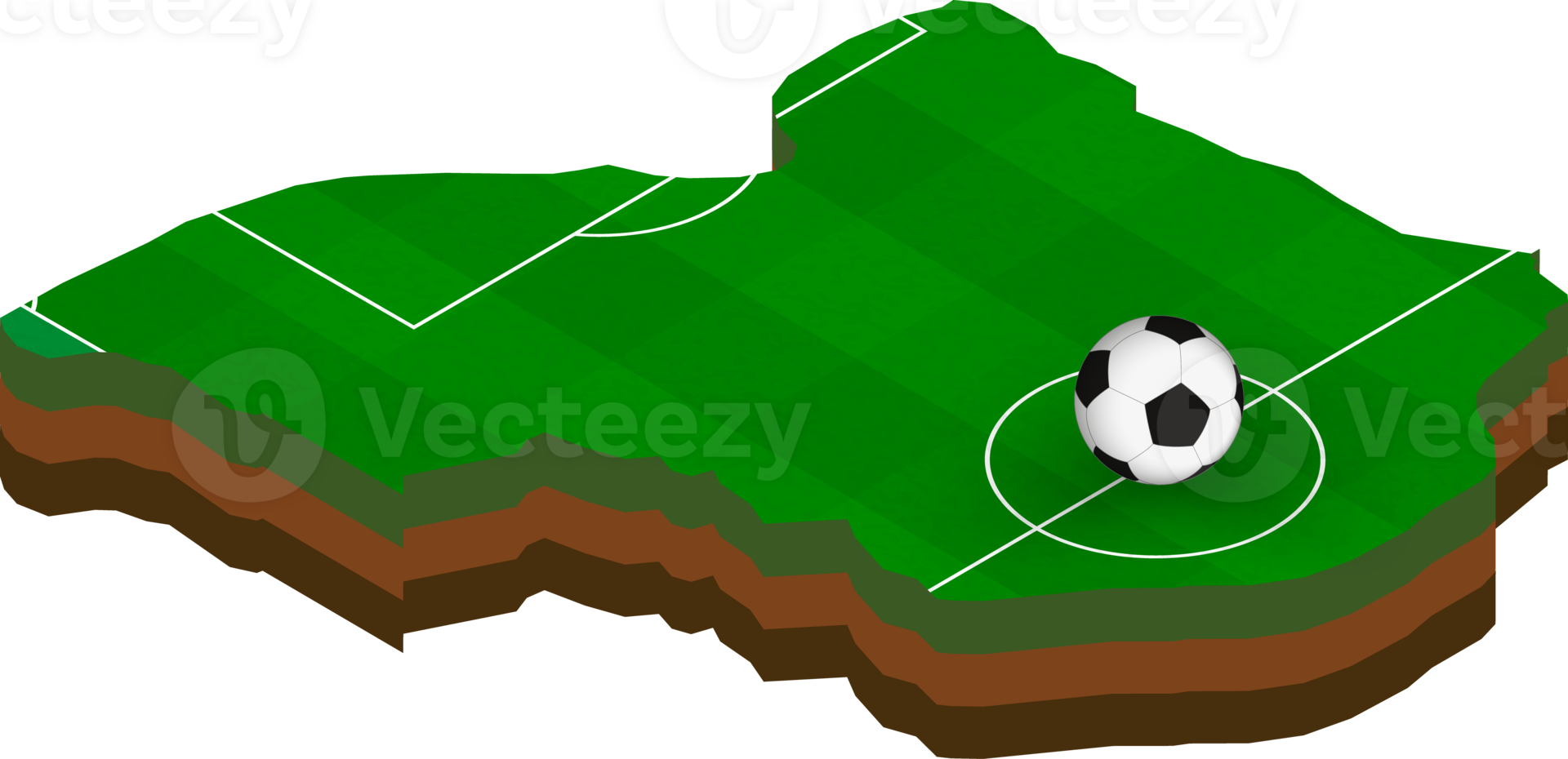 Isometric map of Uganda with football field. png