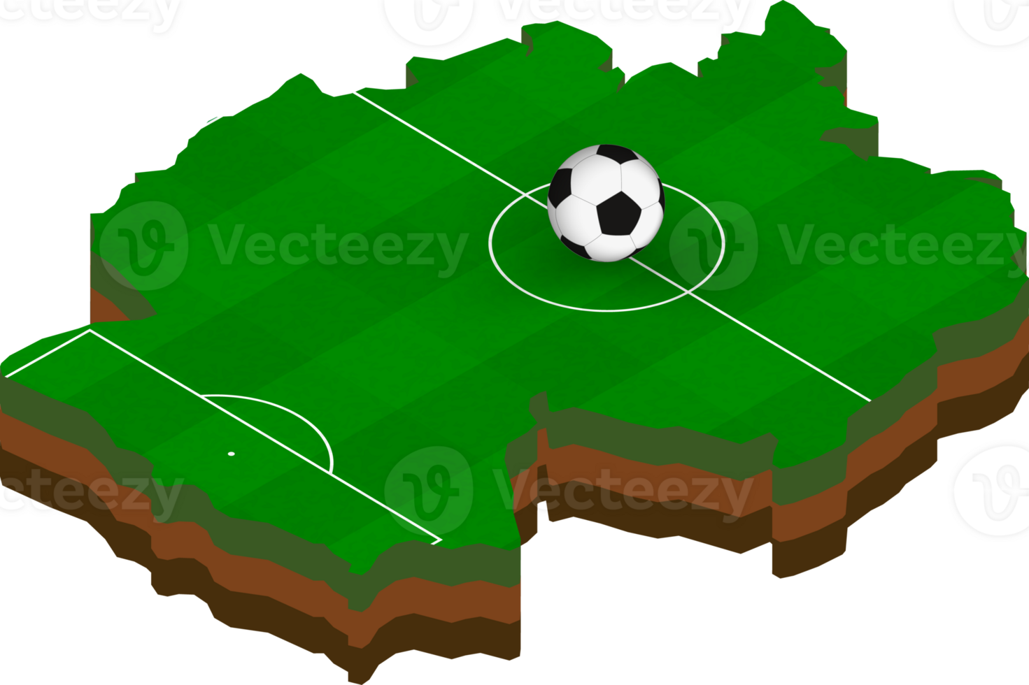 Isometric map of Germany with football field. png