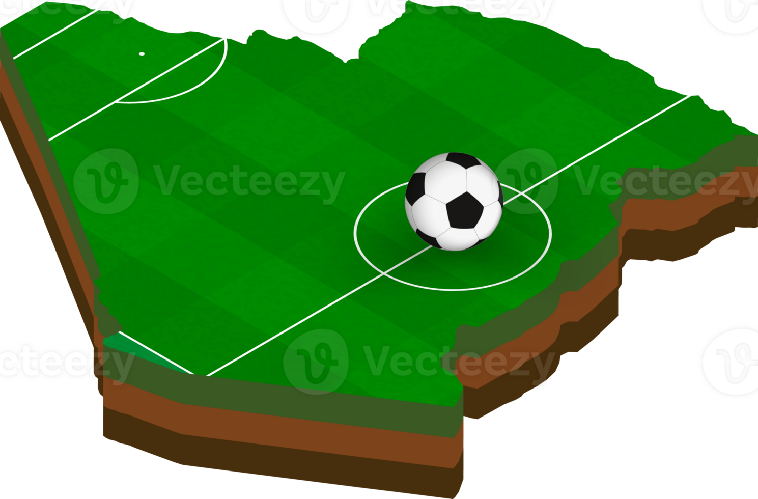 Isometric map of Algeria with football field. png