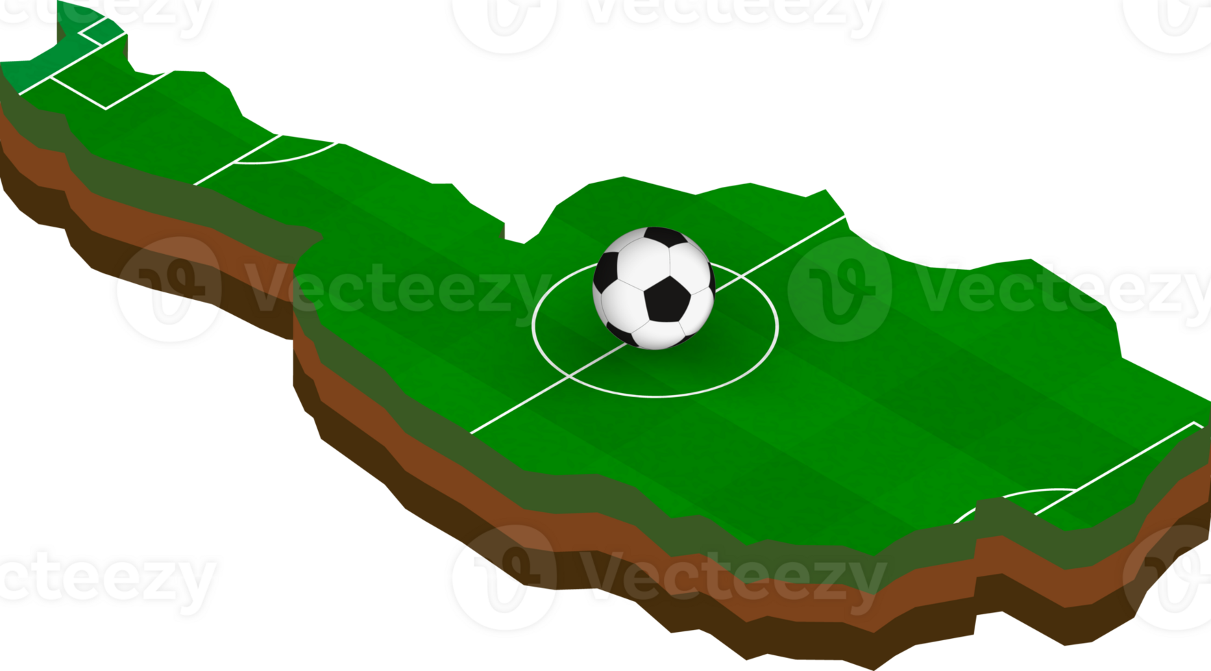 Isometric map of Austria with football field. png