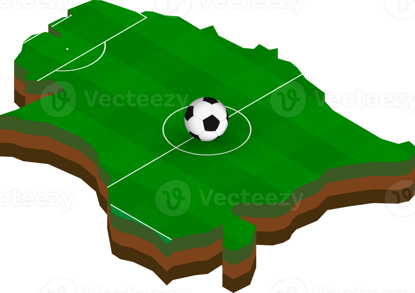 Isometric map of Estonia with football field. png