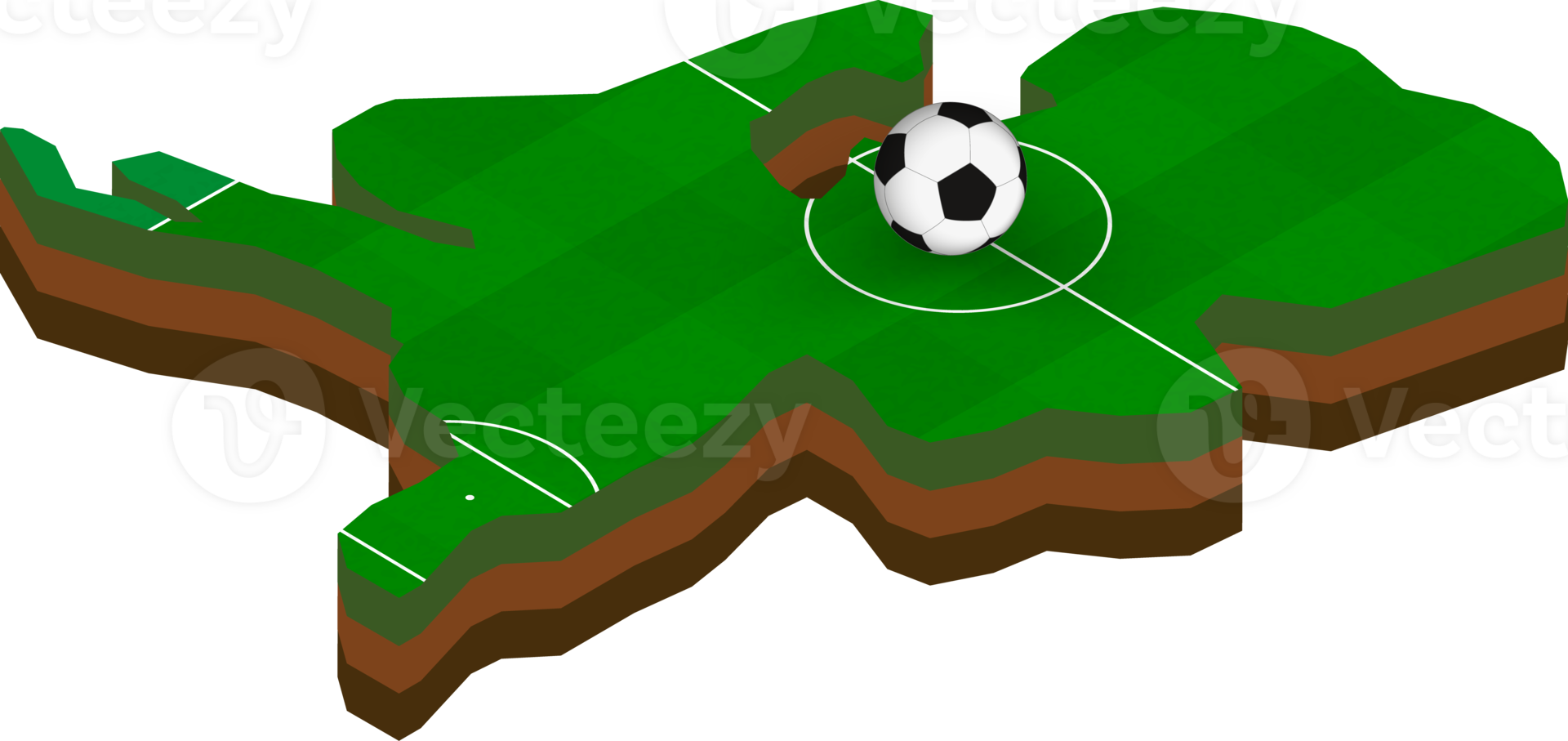 Isometric map of Netherlands with football field. png