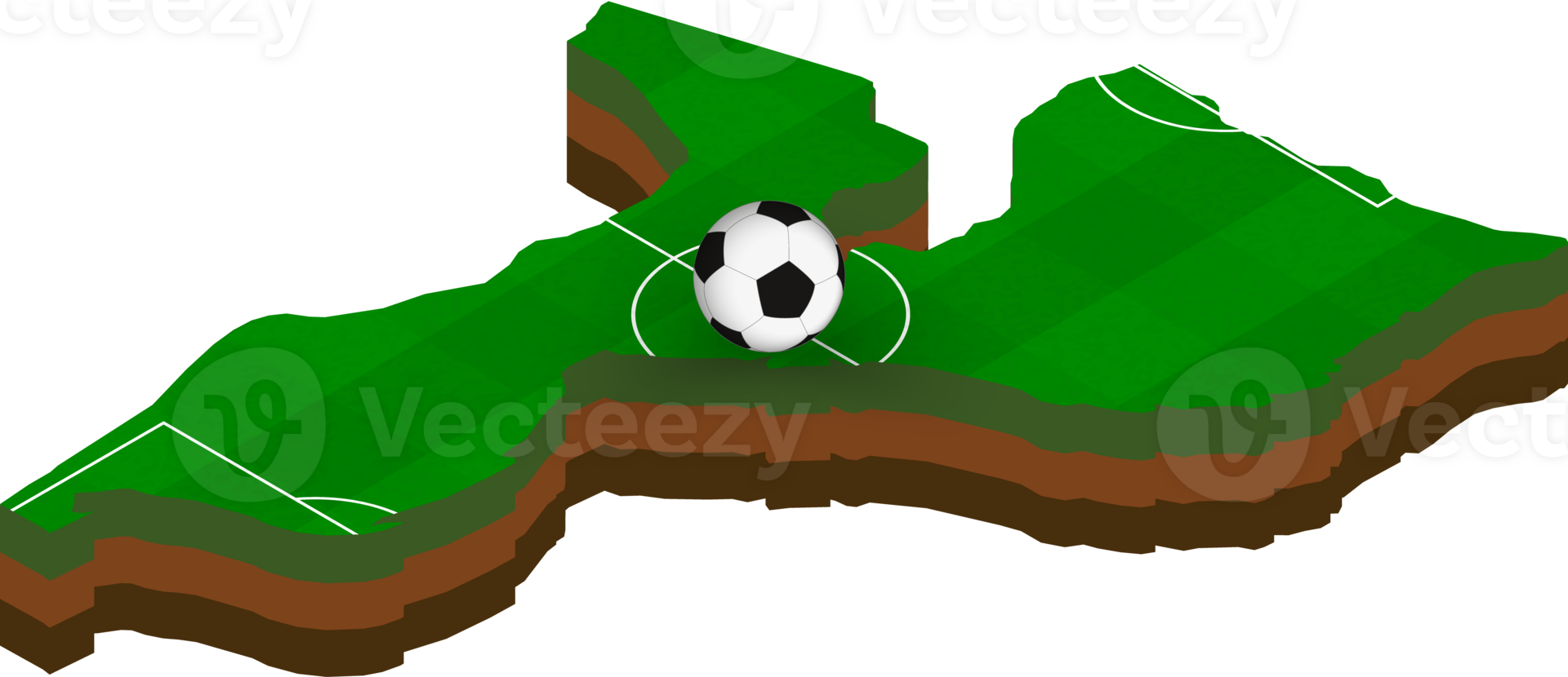Isometric map of Mozambique with football field. png