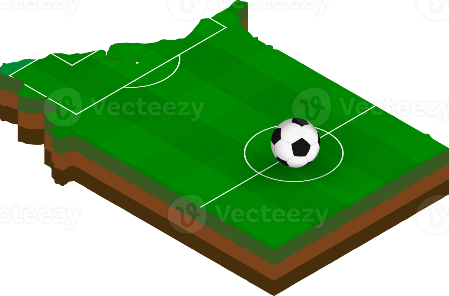 Isometric map of Equatorial Guinea with football field. png