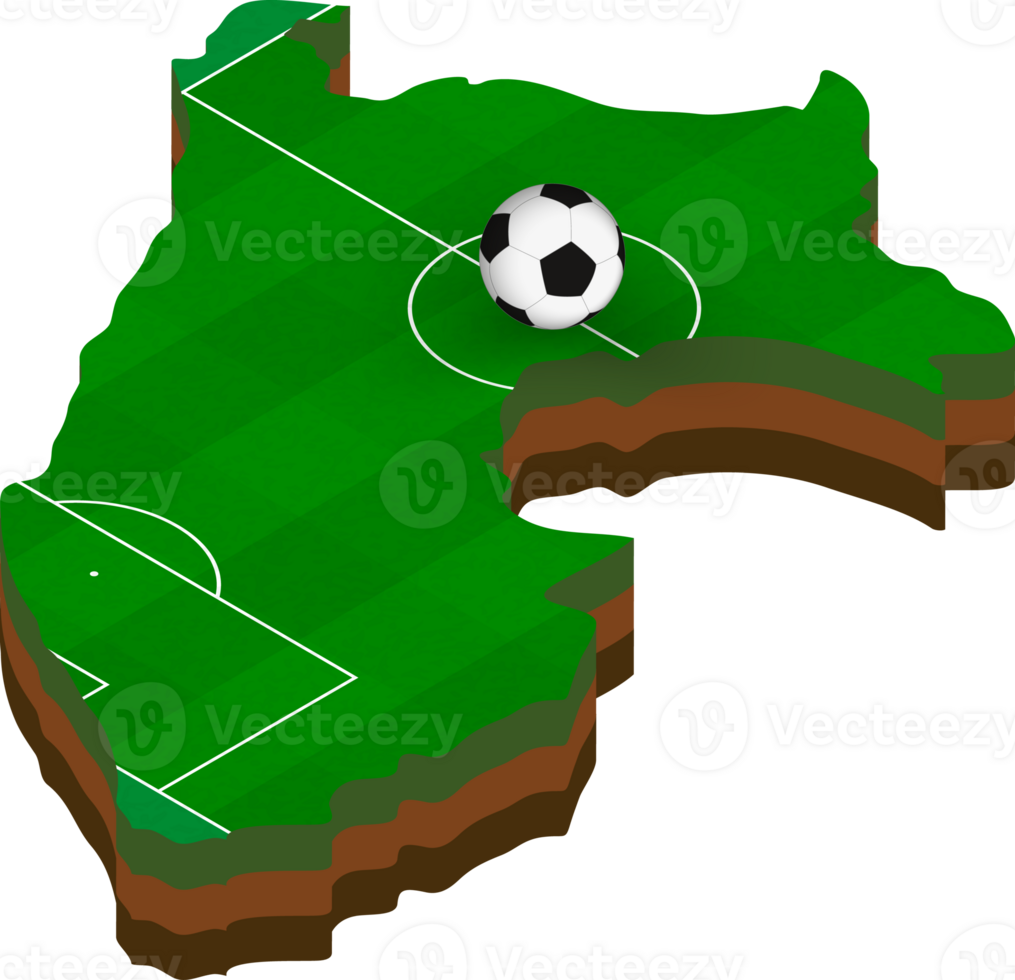 Isometric map of Peru with football field. png