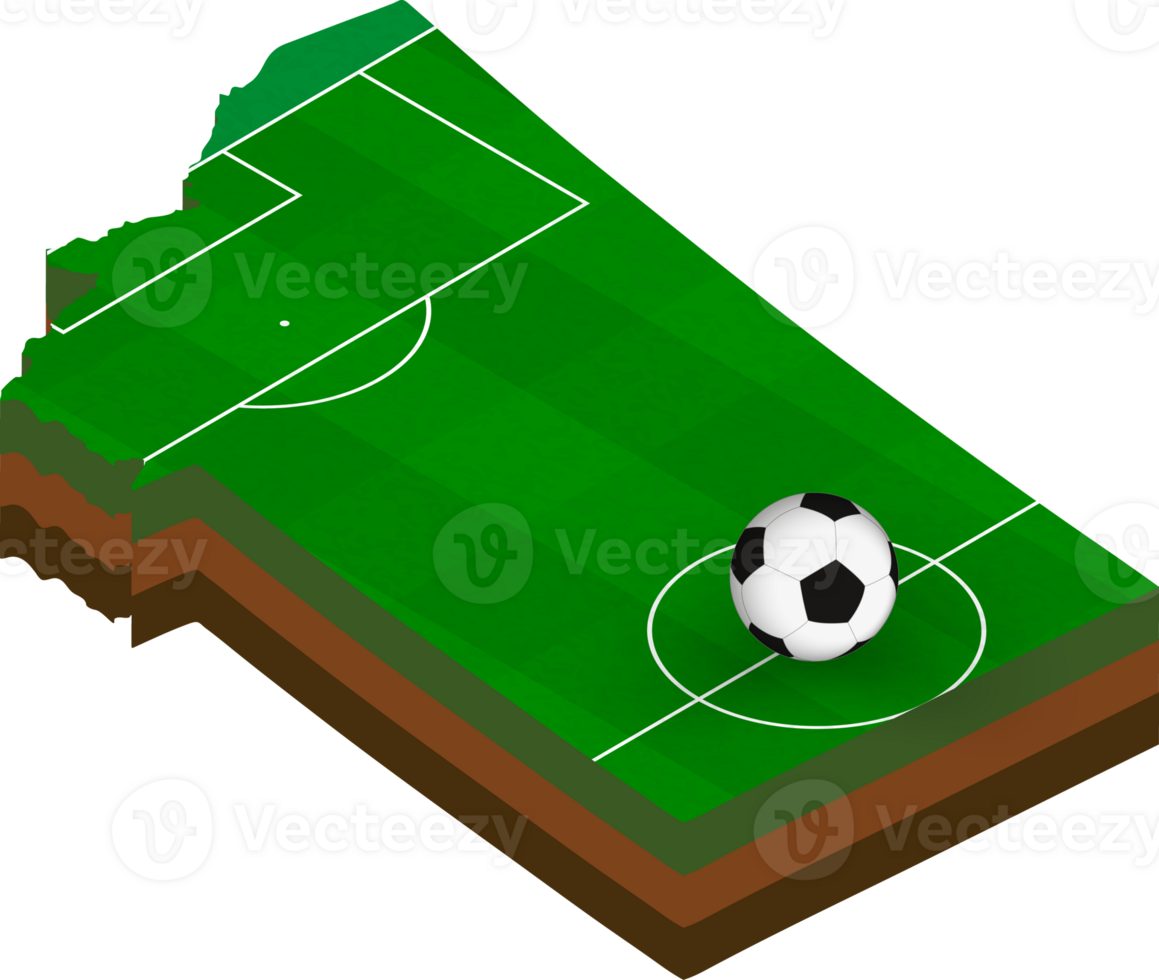 Isometric map of Montana with football field. png