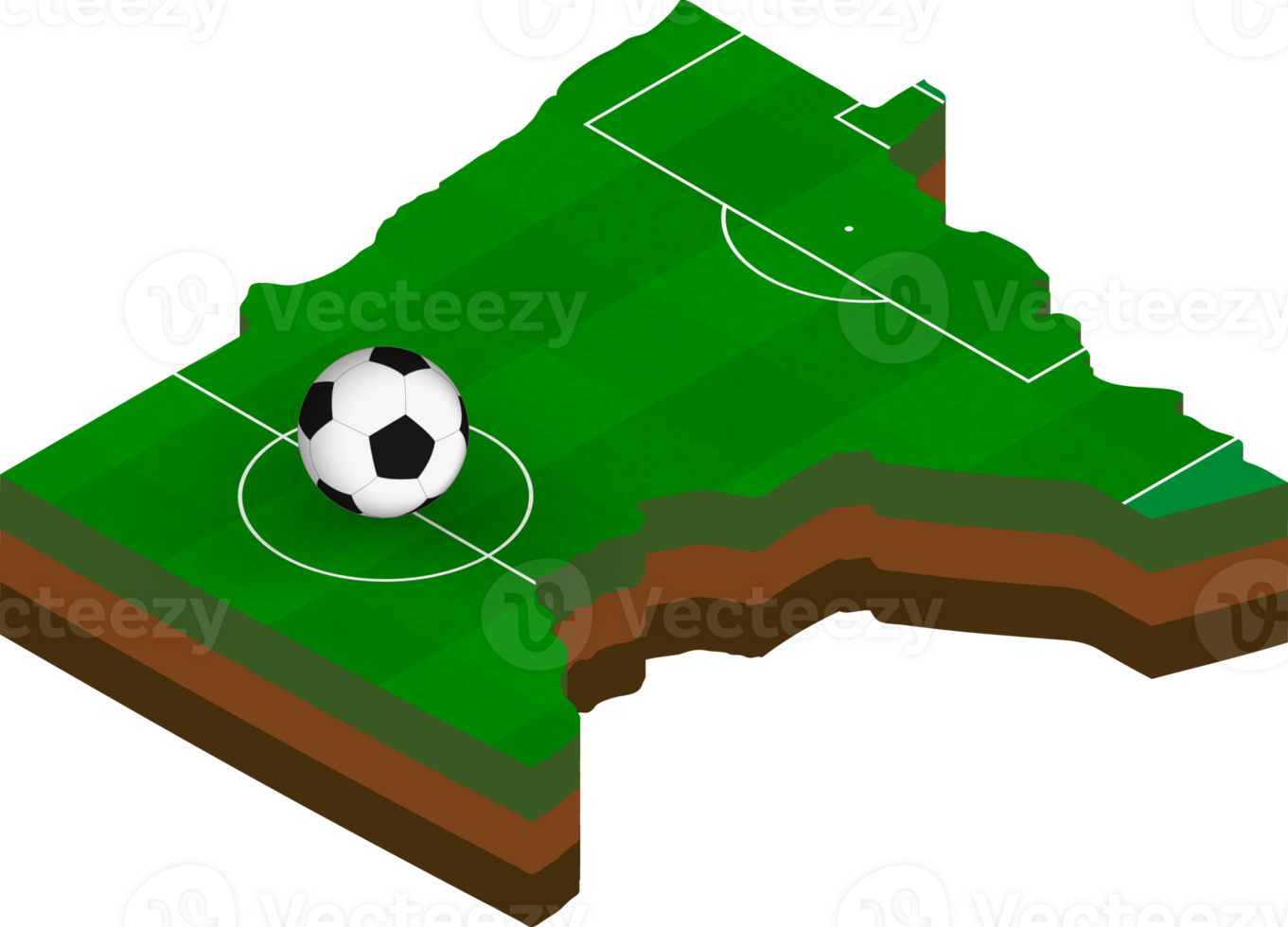 Isometric map of Minnesota with football field. png