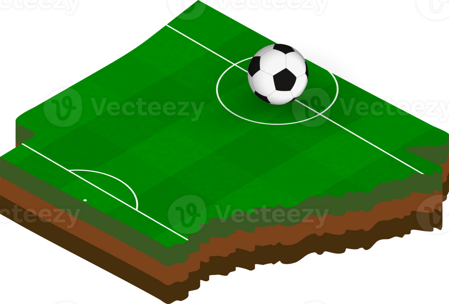 Isometric map of Arkansas with football field. png