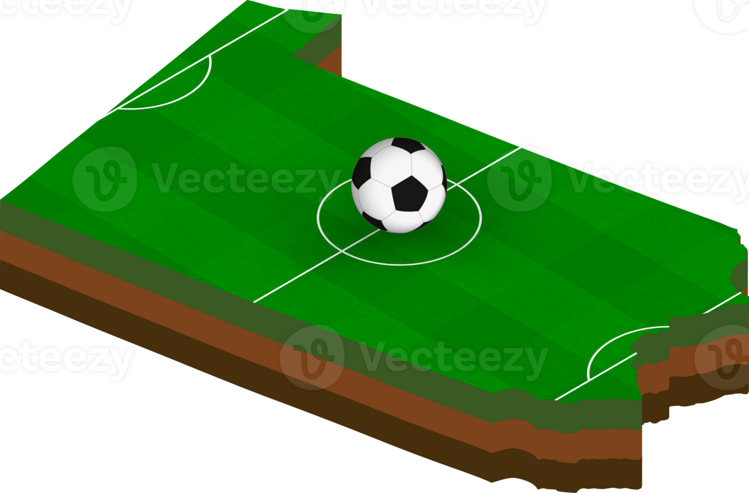 Isometric map of Pennsylvania with football field. png
