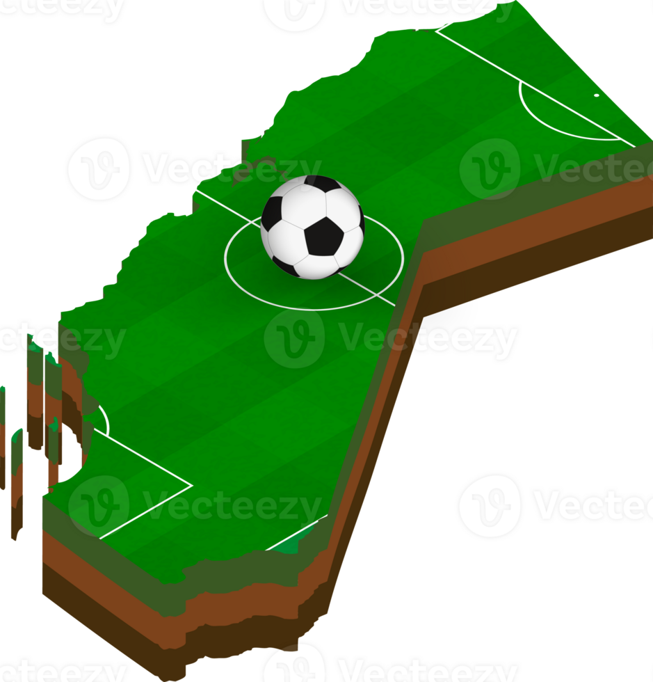 Isometric map of California with football field. png