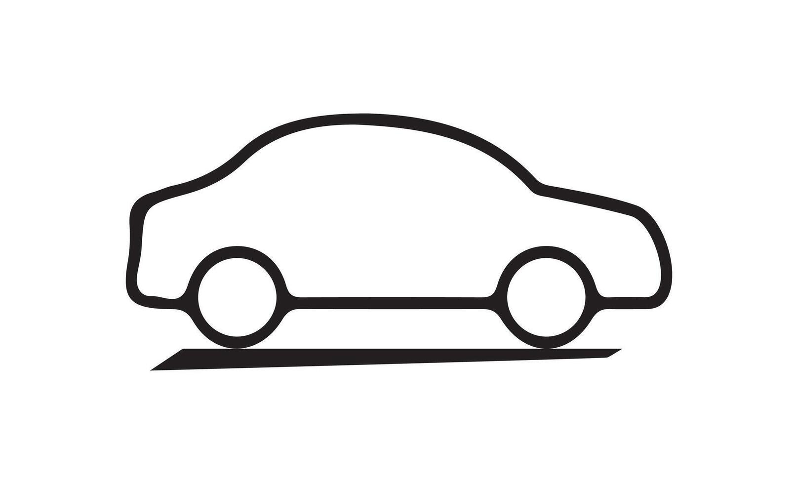 Car icon in linear style. Transport symbol.Illustration Eps 10 vector