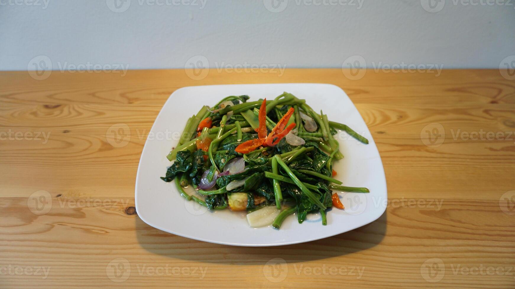 A plate of food on a table photo