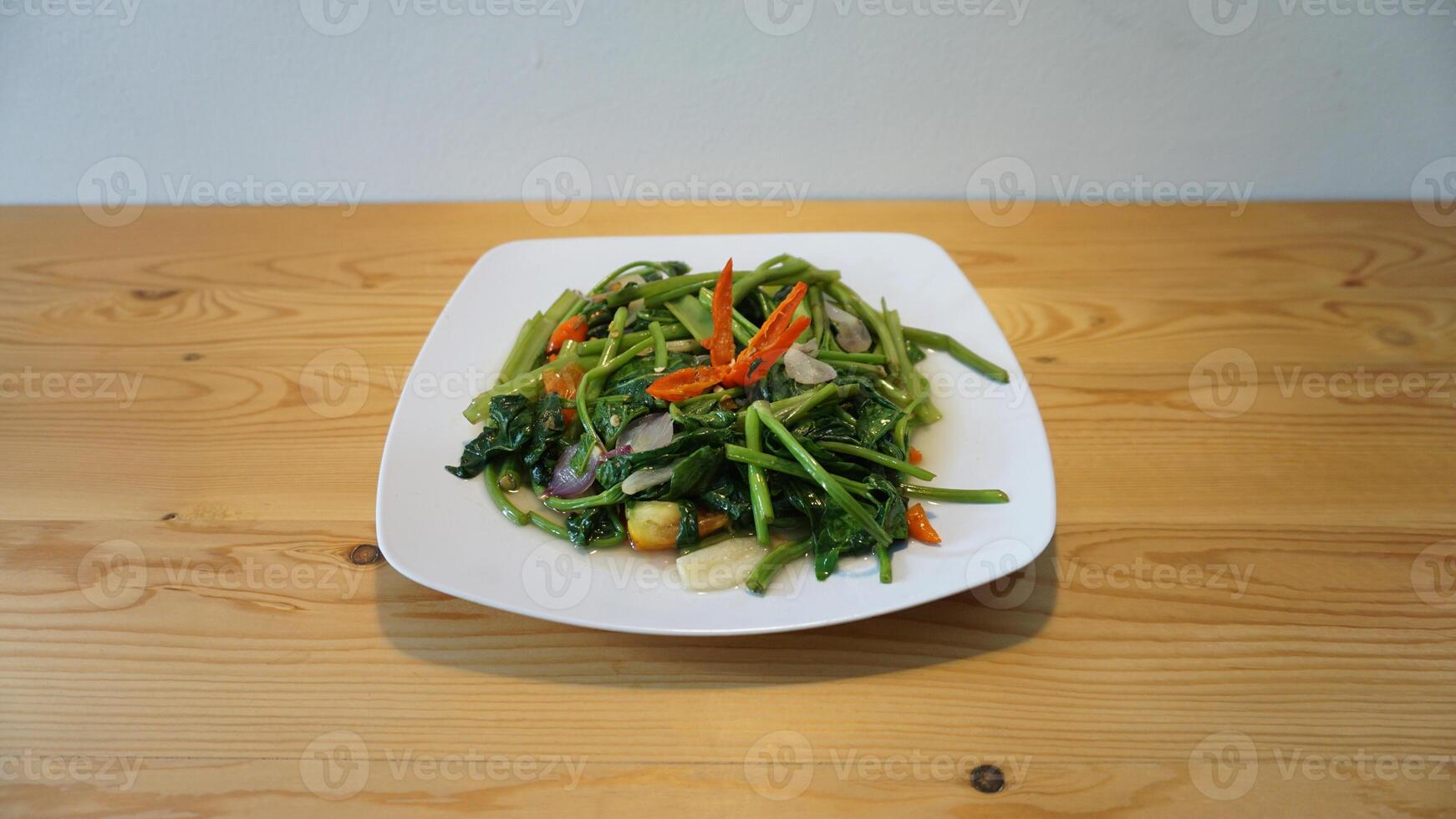 A plate of food on a table photo