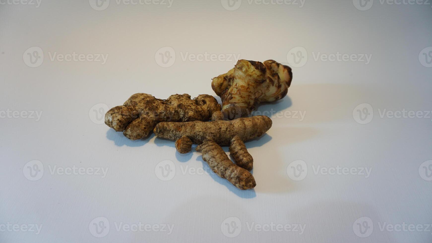 A close up of two ginger root photo