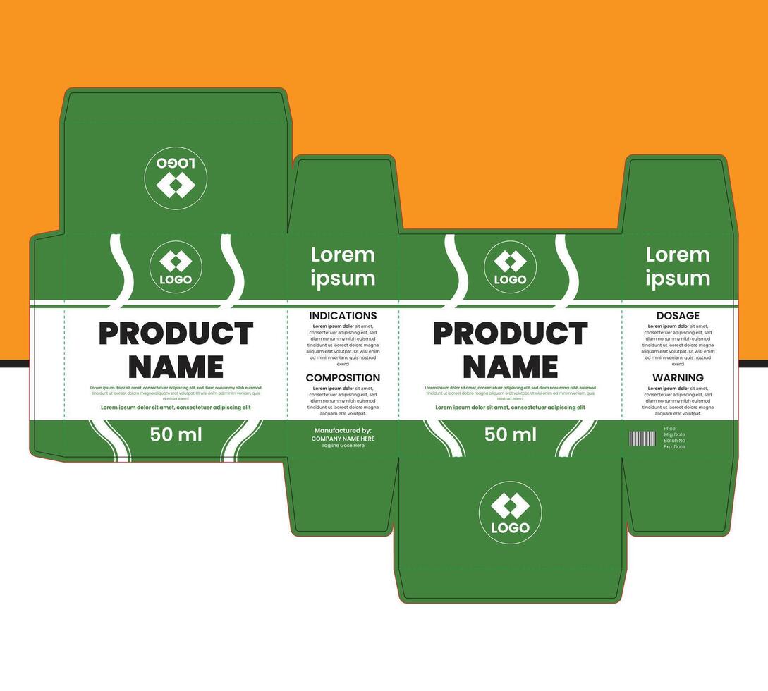 A Clean and Minimalist Packaging Templates Suitable for Various Products vector