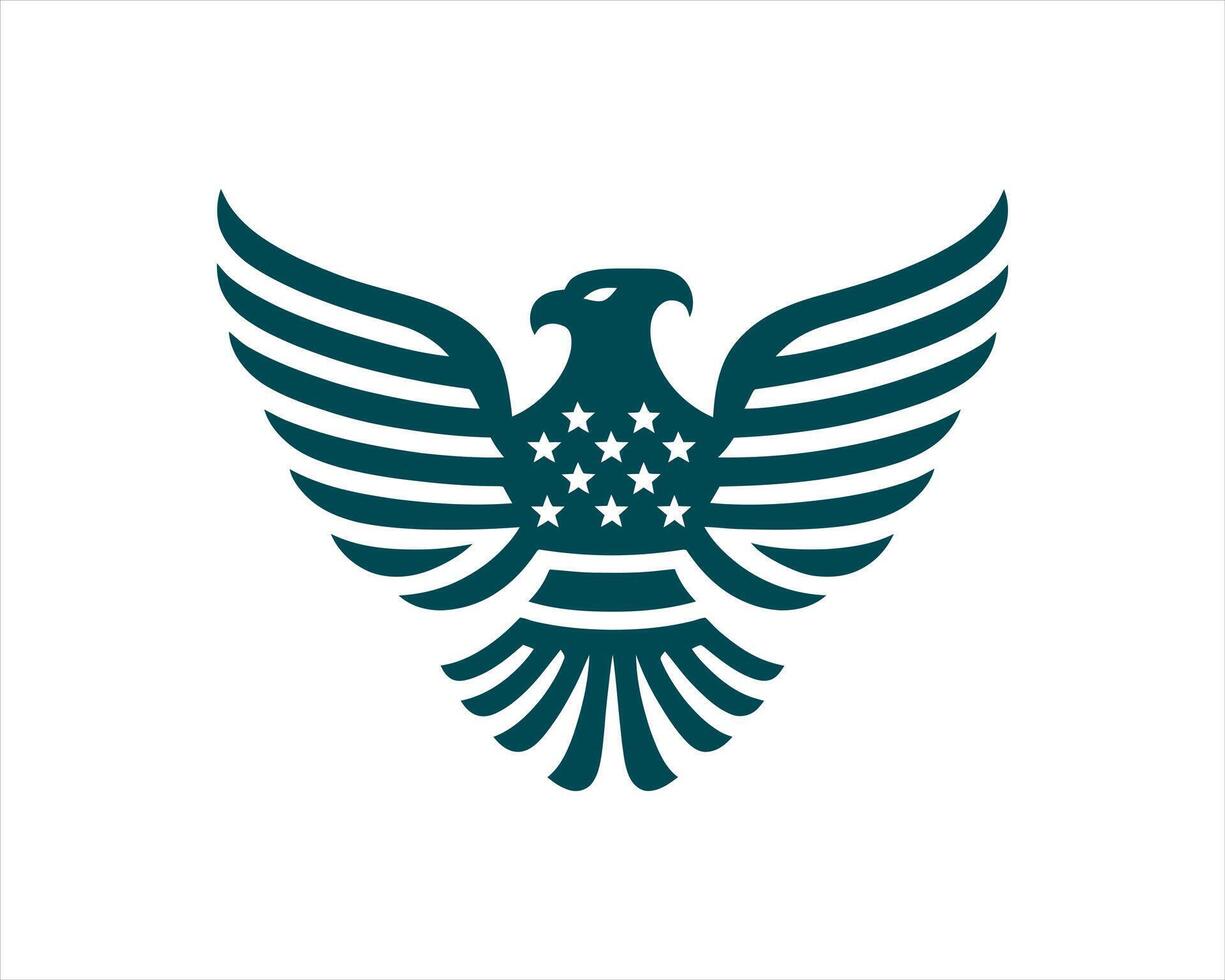 The eagle logo is shown on a white background vector