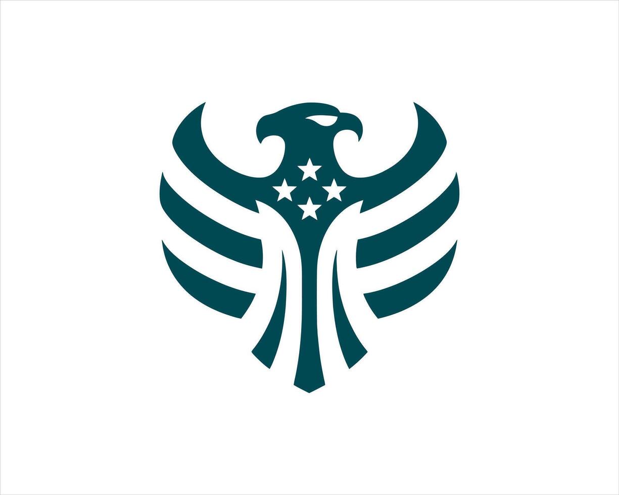 The eagle logo is a symbol for the united states vector
