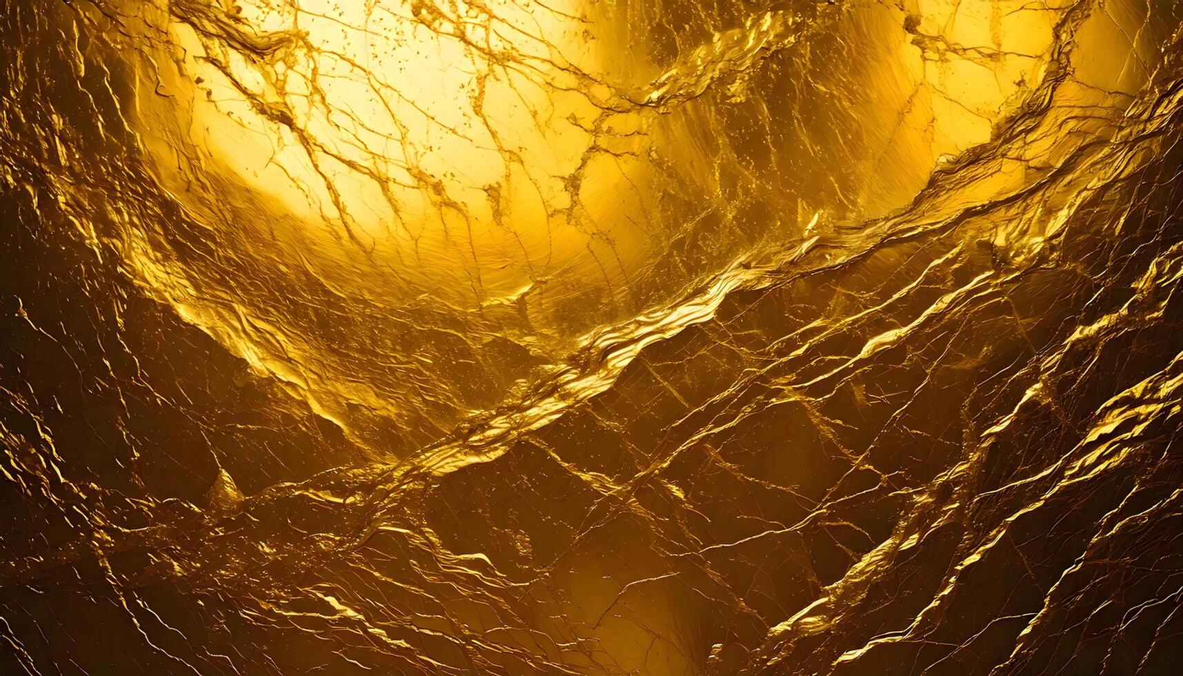 Golden texture background with a golden light photo
