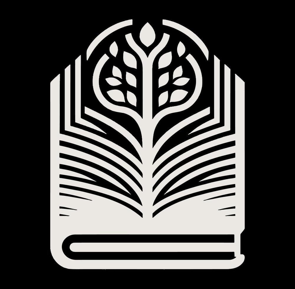 The logo for the book of life vector
