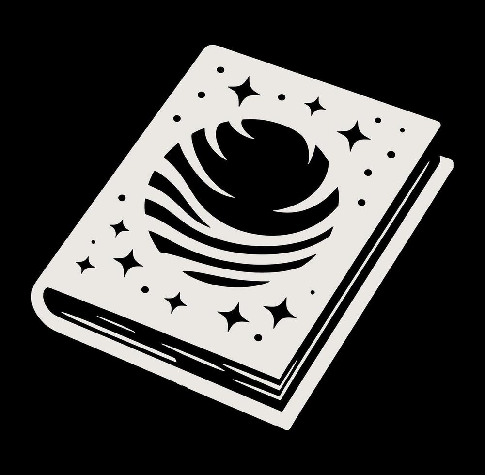 A book with a star on it and a globe vector