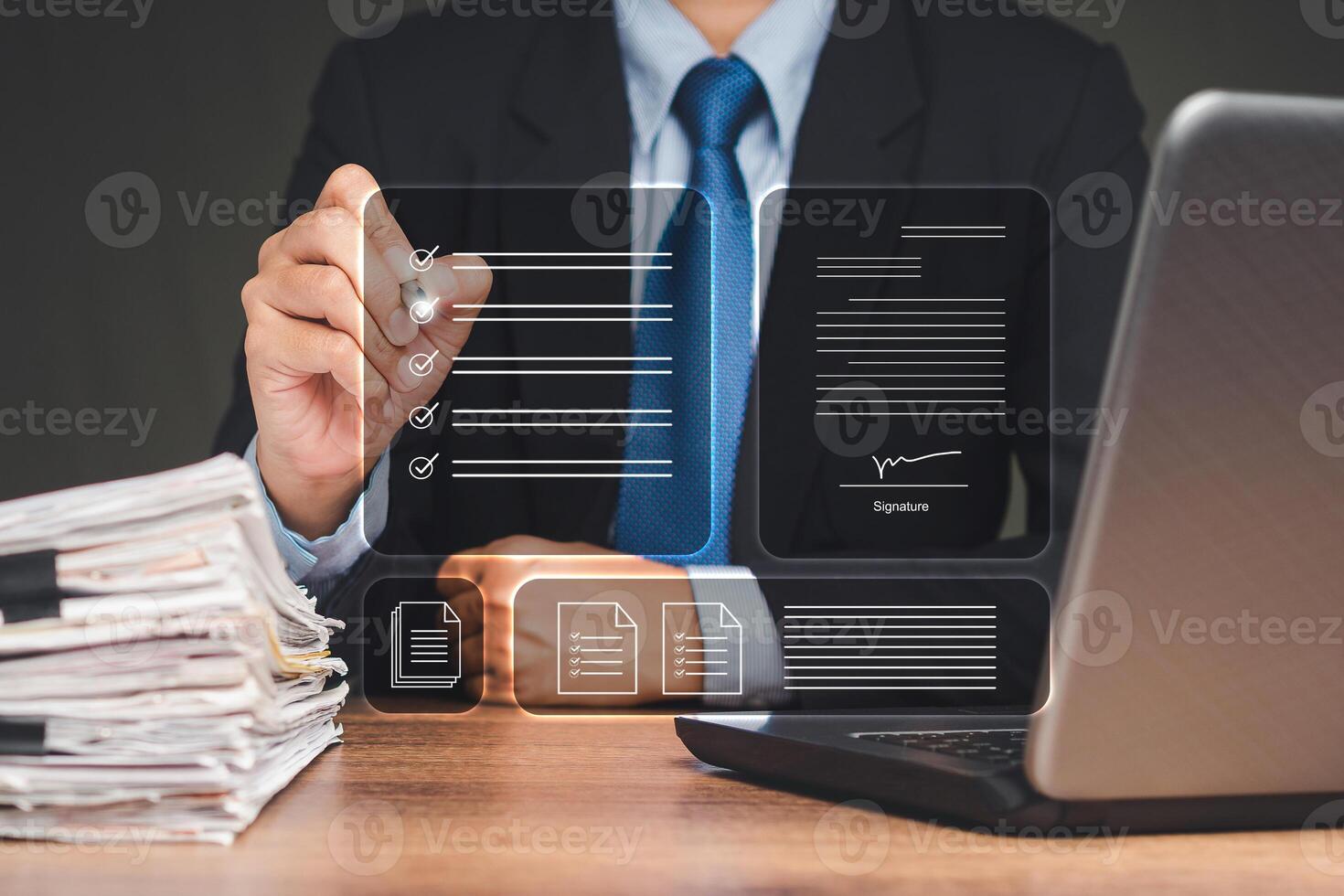 Business checklist and task management photo