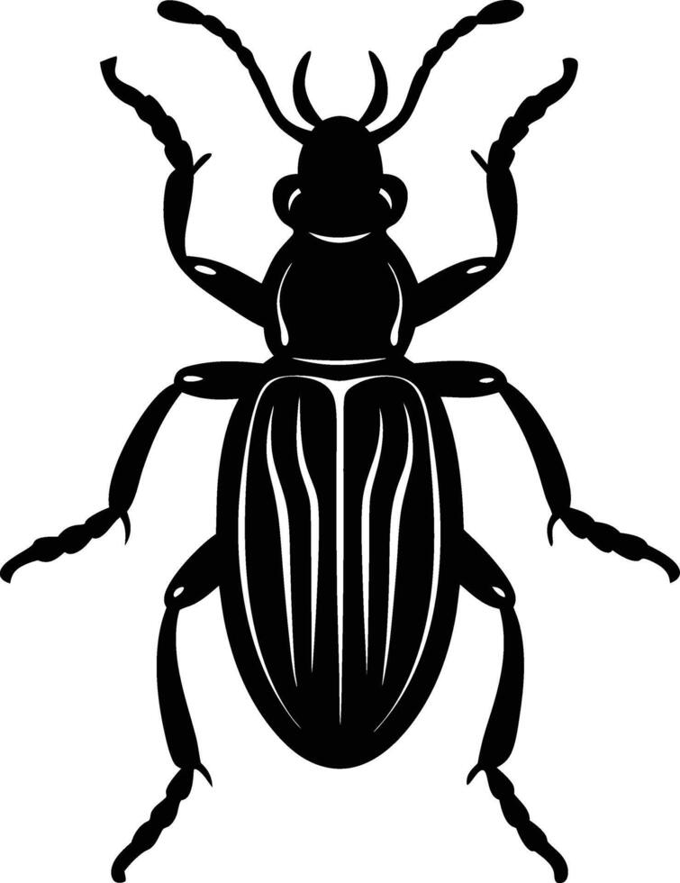 silhouette illustration of Weevil vector