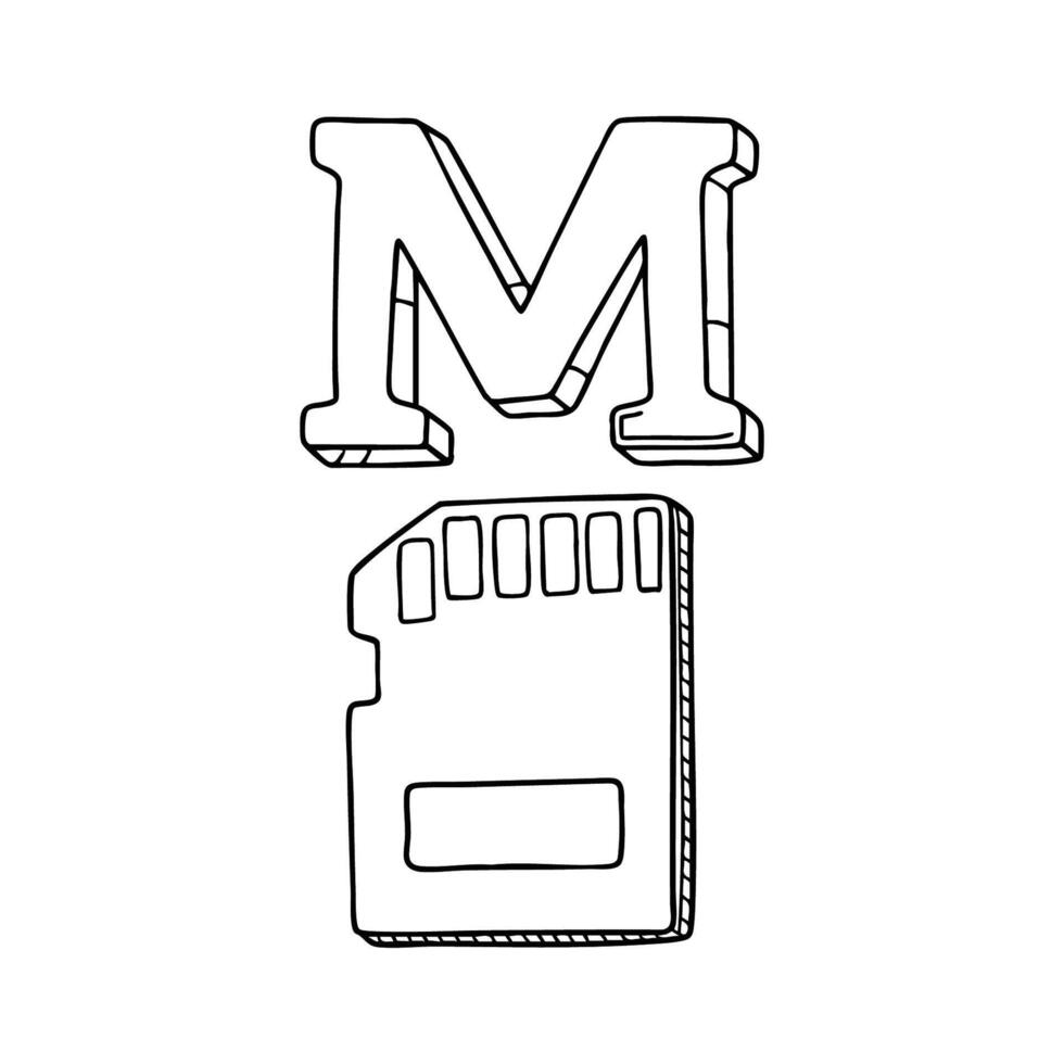 An Illustration of letter M stand for Memory vector